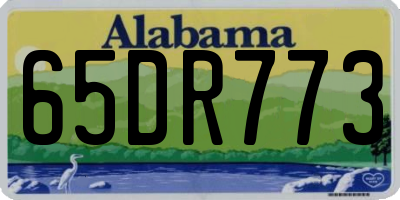 AL license plate 65DR773