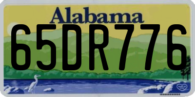 AL license plate 65DR776