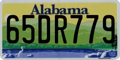 AL license plate 65DR779