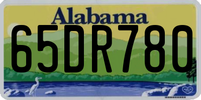 AL license plate 65DR780