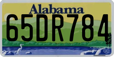 AL license plate 65DR784