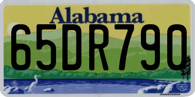 AL license plate 65DR790