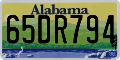 AL license plate 65DR794