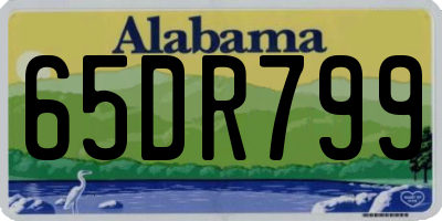 AL license plate 65DR799