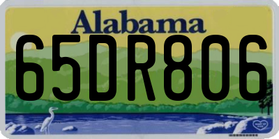 AL license plate 65DR806