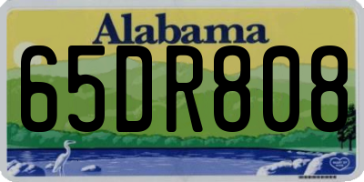 AL license plate 65DR808
