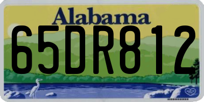 AL license plate 65DR812