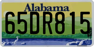 AL license plate 65DR815