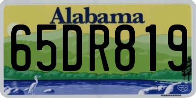 AL license plate 65DR819