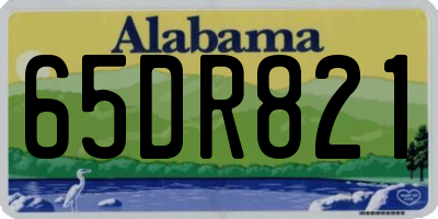 AL license plate 65DR821