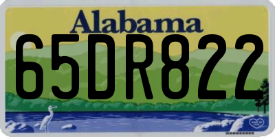 AL license plate 65DR822