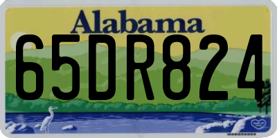 AL license plate 65DR824