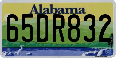 AL license plate 65DR832
