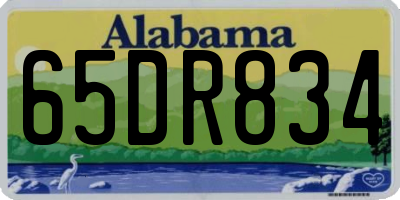 AL license plate 65DR834