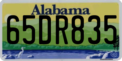 AL license plate 65DR835
