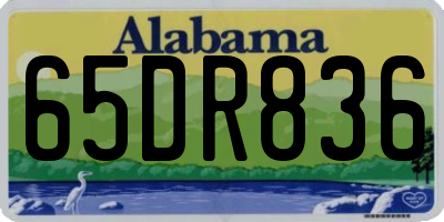 AL license plate 65DR836
