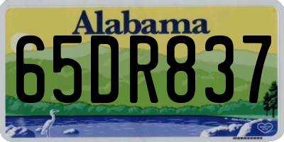 AL license plate 65DR837