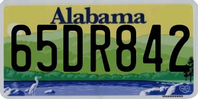 AL license plate 65DR842