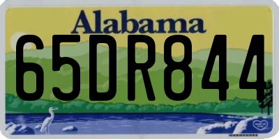 AL license plate 65DR844