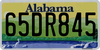 AL license plate 65DR845