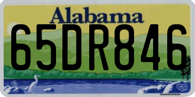 AL license plate 65DR846