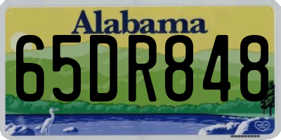 AL license plate 65DR848