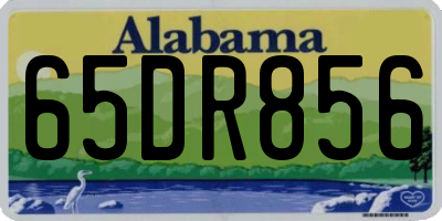 AL license plate 65DR856