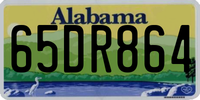 AL license plate 65DR864