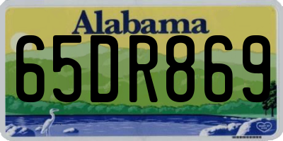 AL license plate 65DR869