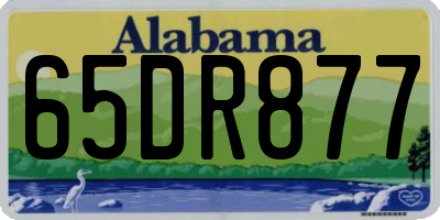 AL license plate 65DR877