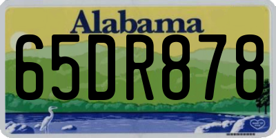 AL license plate 65DR878