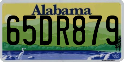 AL license plate 65DR879