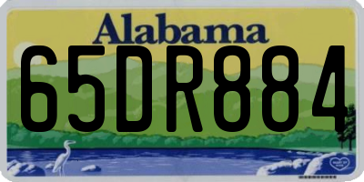 AL license plate 65DR884