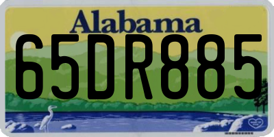 AL license plate 65DR885