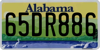 AL license plate 65DR886