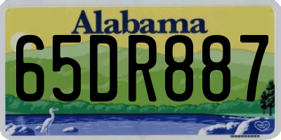 AL license plate 65DR887