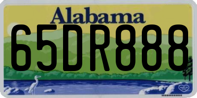 AL license plate 65DR888