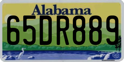 AL license plate 65DR889