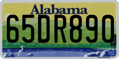 AL license plate 65DR890