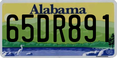 AL license plate 65DR891