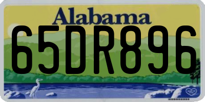AL license plate 65DR896