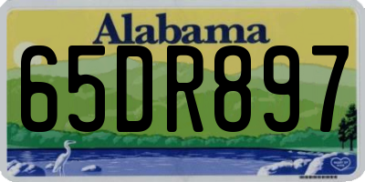 AL license plate 65DR897