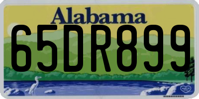 AL license plate 65DR899
