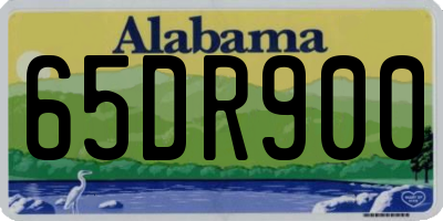 AL license plate 65DR900