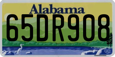 AL license plate 65DR908