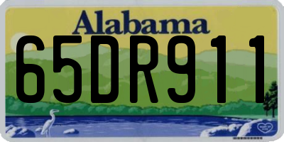 AL license plate 65DR911