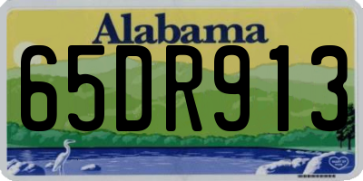 AL license plate 65DR913