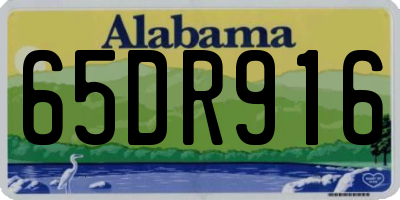 AL license plate 65DR916