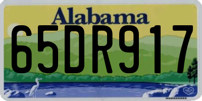 AL license plate 65DR917