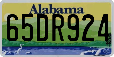 AL license plate 65DR924